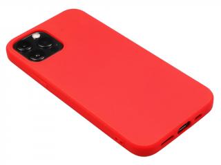 TPU Gumový kryt na iPhone 12 a iPhone 12 Pro - Červený