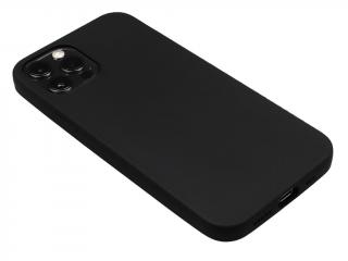 TPU Gumový kryt na iPhone 12 Pro Max - Černý