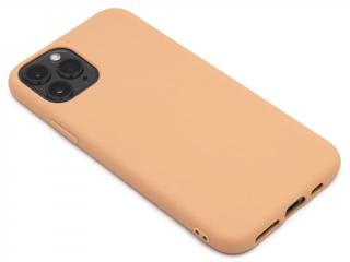 TPU Gumový kryt pro iPhone 11 Pro - Broskvový