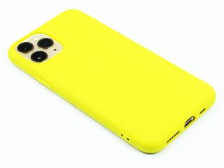 TPU Gumový kryt pro iPhone 11 Pro Max - Žlutý