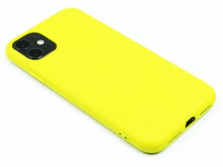 TPU Gumový kryt pro iPhone 11 - Žlutý