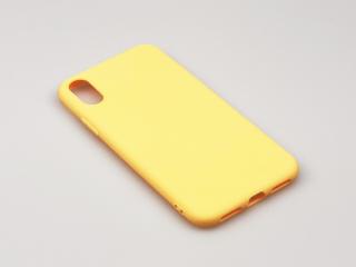 TPU Gumový kryt pro iPhone X,XS - Žlutý