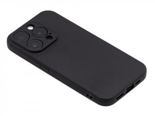 TPU - Gumový obal pro iPhone 15 Pro - Černý