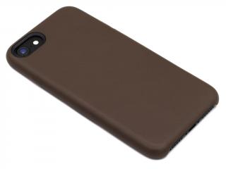 TPU kožený kryt na iPhone 7,8,SE2020(2022) - Tmavě Hnědý