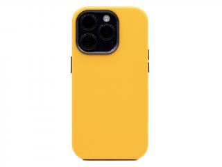 TPU kožený MAGCASE iPhone 14 Pro Max - Žlutý