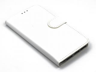 TPU kožený obal zavírací kniha na iPhone X,XS - Bílý