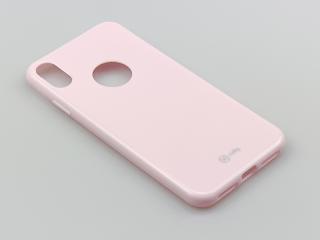 TPU pouzdro CELLY Gelskin pro Apple iPhone XS Max, růžové