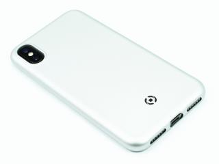 TPU pouzdro CELLY Softmatt pro iPhone X, iPhone XS - Stříbrné