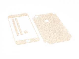 Třpytivá fólie 2v1 na iPhone 7,8 a iPhone SE 2020 - Zlatá