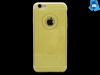 Třpytkový Gumový kryt pro iPhone 6 / iPhone 6S - Žlutý