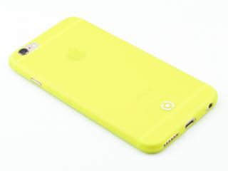 Ultra tenké TPU pouzdro CELLY Frost pro Apple iPhone 6/6S, 0,29 mm, žluté