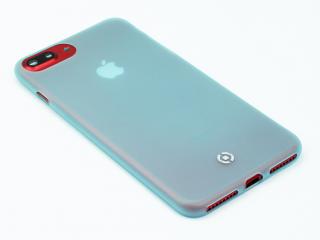 Ultra tenké TPU pouzdro CELLY Frost pro Apple iPhone 7 Plus/8 Plus, 0,29 mm, tyrkysové