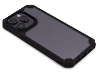 Vysoce odolný Acrylic obal na iPhone 14 Pro Max - Černý