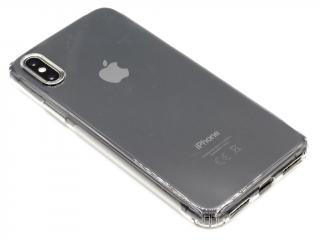 XO gumový obal s vyztužením kolem kamery na iPhone XS Max - Průhledný
