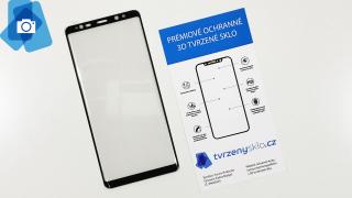 Zaoblené Tvrzené sklo pro Samsung Galaxy Note 8 - Černé