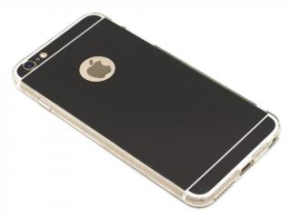 Zrcadlový, gumový obal na iPhone 6,6s PLUS - Stříbrný