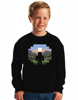 Dětská mikina Minecraft Krajina Velikost: 10-12 let
