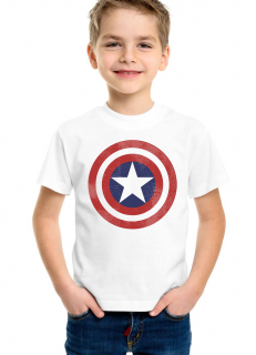 Dětské tričko Kapitán amerika štít Velikost: 14 let / S