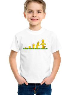 Dětské tričko Lego panáček evoluce Velikost: 10 let / 146 cm