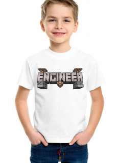 Dětské tričko Minecraft inženýr Velikost: 14 let / S