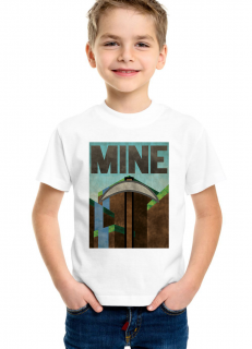 Dětské tričko Minecraft Těžit Velikost: 10 let / 146 cm