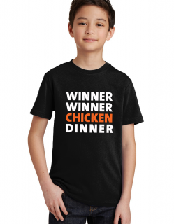 Dětské tričko Pubg chicken dinner Velikost: 4 roky / 110 cm