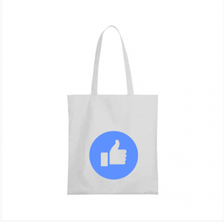 Nákupní taška facebook lajk Barva: Bílá