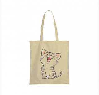 Nákupní taška kočička Barva: Béžová