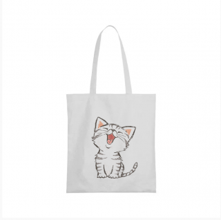 Nákupní taška kočička Barva: Bílá