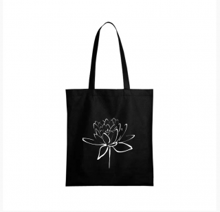 Nákupní taška lotosový květ Barva: Černá