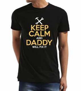 Pánské tričko pro tatínka - Buď v klidu a táta to opraví Velikost: 3XL