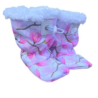 Softshellové capáčky s beránkem magnolie s brzdičkou Velikost capáčků: 3-4 roky
