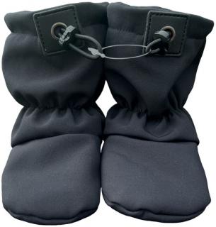 Softshellové capáčky s microfleecem černé Velikost capáčků: 2-3 roky