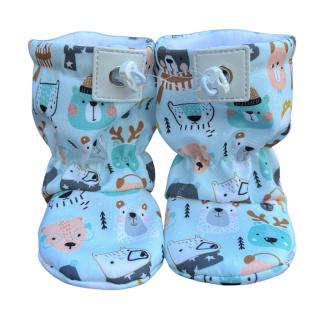 Softshellové capáčky s microfleecem mědvědí parta Velikost capáčků: 2-3 roky