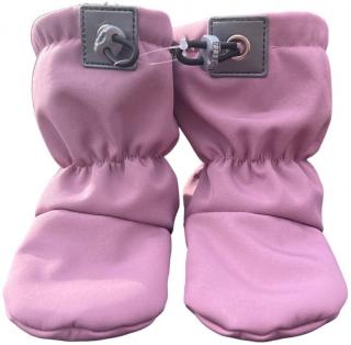 Softshellové capáčky s microfleecem růžové Velikost capáčků: 3-4 roky