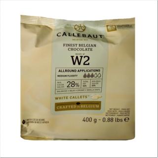 Bílá belgická čokoláda 400g Callebaut