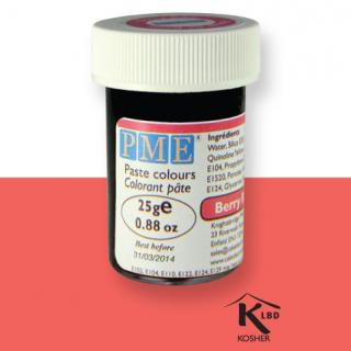 Červená Berry Red gelová barva PME PC1052 - Knightsbridge PME LTD, Anglie