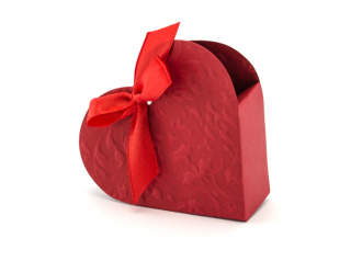 Červené srdce krabičky na výslužku PUDP11 - Partydeco