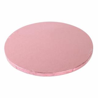 Dortová růžová podložka pod dort kruh 30,5cm