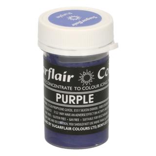 NACHOVÁ purple  pastelová gelová barva Sugarflair - Sugarflair Colours, Anglie