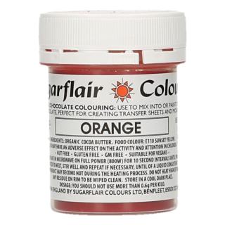 Oranžová barva na čokoládu Sugarflair - Sugarflair Colours, Anglie