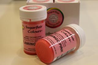 Růžová flamingo gelová barva Sugarflair - Sugarflair Colours, Anglie