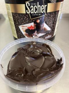 SACHER tmavá hotová poleva 500g