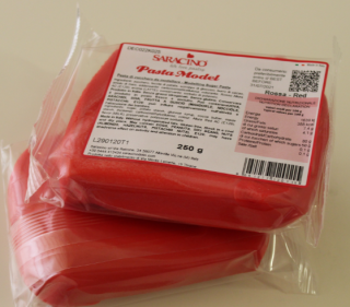Saracino červená cukrářská modelovací hmota 250 g - Saracino, Itálie
