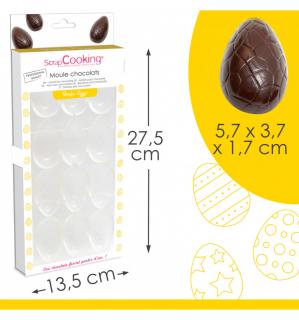 Vajíčka plastová forma na čokoládu