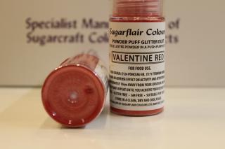 Valentýnská červená prachová barva ve spreji - Sugarflair Colours, Anglie