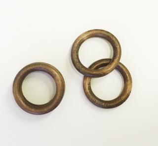 Dřevěný kroužek  DUB, BUK, MAHAGON, OLŠE - průměr 50 mm (vnitř. průměr 35 mm) Barva: olše