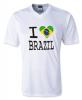 BRAZIL fan dres - triko bílé akce výprodej!