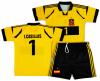 CASILLAS žluto černý fotbalový komplet - dres a trenýrky.