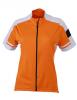 Dámský cyklistický dres JAMES NICHOLSON - oranžová barva